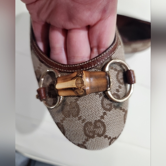 Gucci flats camel with bamboo 138714 - Picture 3 of 7